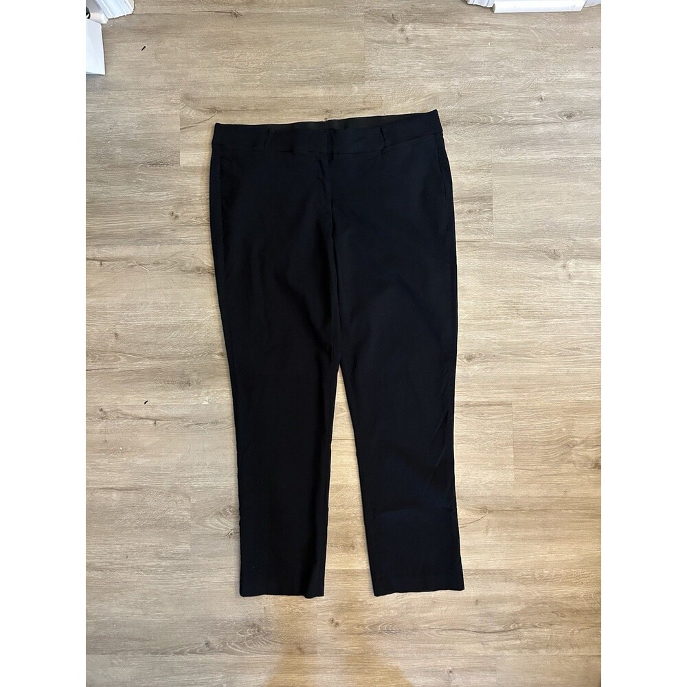 Lane Bryant The Allie Black Career Pants Size 20R Stretch Straight Leg Work - Picture 6 of 14